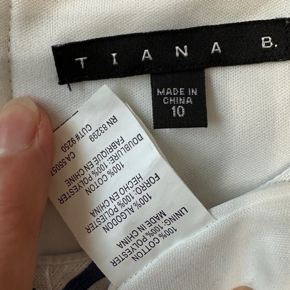 🛍️ Tiana B. 100% Cotton dress with lining Size 10 - Picture 7 of 9